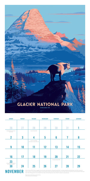 2025 The Art of the National Parks Wall Calendar – Insight Editions