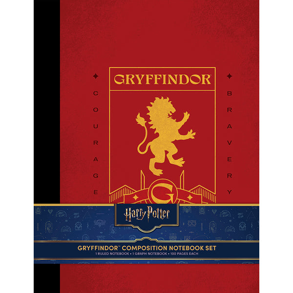 Harry Potter: Gryffindor Composition Notebook Set (Set of 2