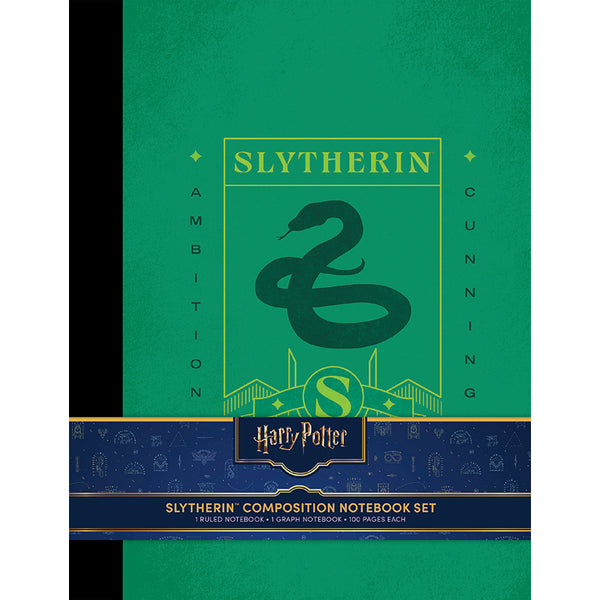 Harry Potter: Slytherin Composition Notebook Set (Set of 2