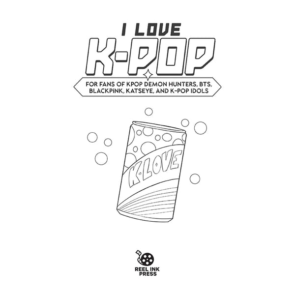 K-POP CDセット 白黒アートワーク I Love K-pop Coloring and Activity Book – Insight Editions
