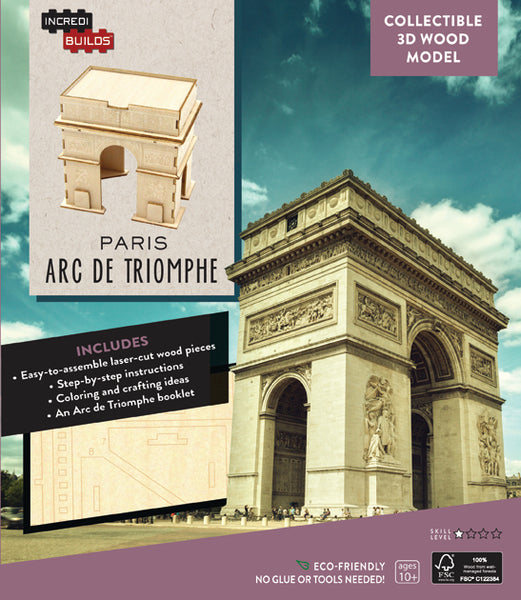 IncrediBuilds: Paris: Arc de Triomphe 3D Wood Model – Insight Editions