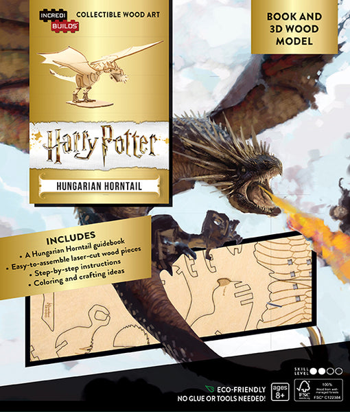 IncrediBuilds: Harry Potter: Hungarian Horntail Book and 3D Wood