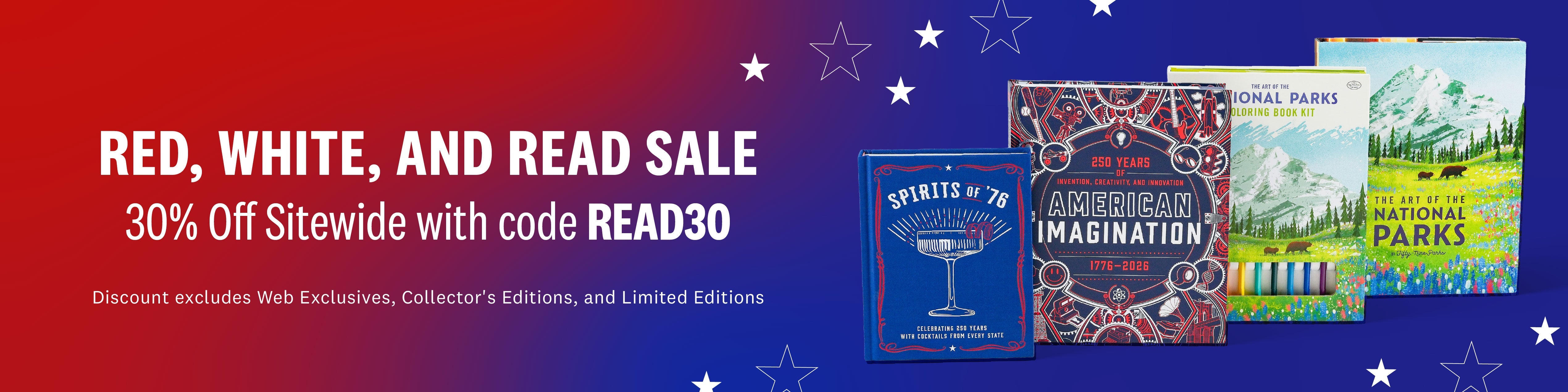 Red, White, and Read Sale