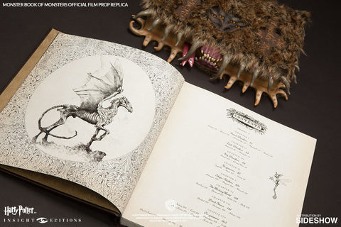 monsters in side Harry Potter: The Monster Book of Monsters Official Film Prop Replica – Insight Editions