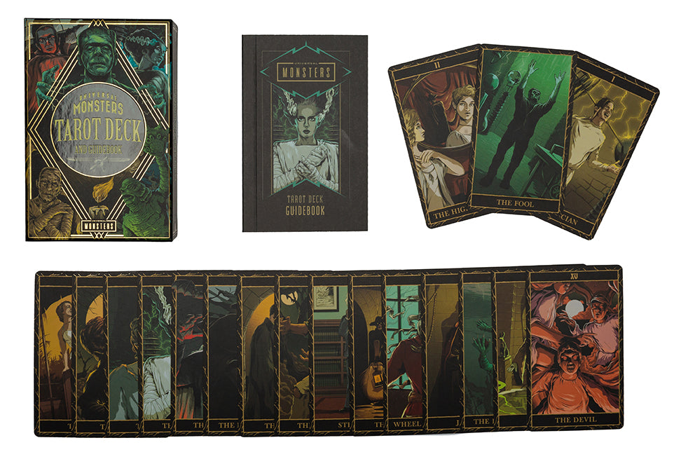universal monsters tarot deck and guidebook cards Universal Monsters Tarot Deck and Guidebook – Insight Editions