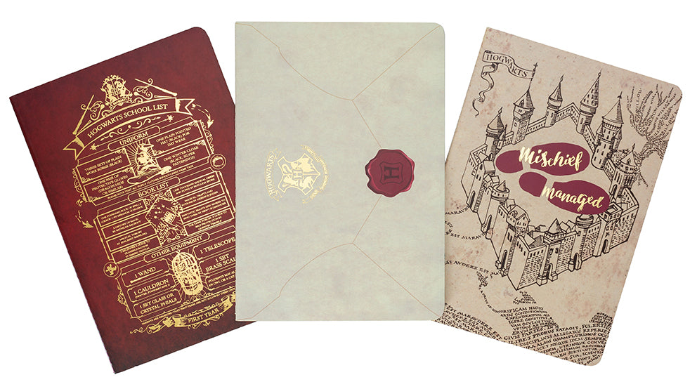 Harry Potter: Welcome to Hogwarts Planner Notebook Collection (Set of 3)