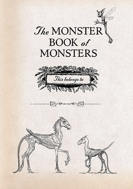 monster of monsters Harry Potter: Monster Book of Monsters Plush Journal – Insight Editions