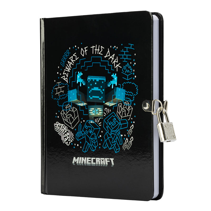 Minecraft: Beware of the Dark Lock & Key Diary