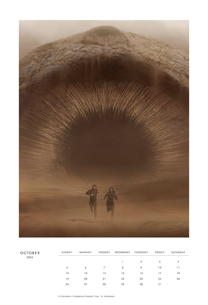 2025 The Art and Soul of Dune Poster Wall Calendar