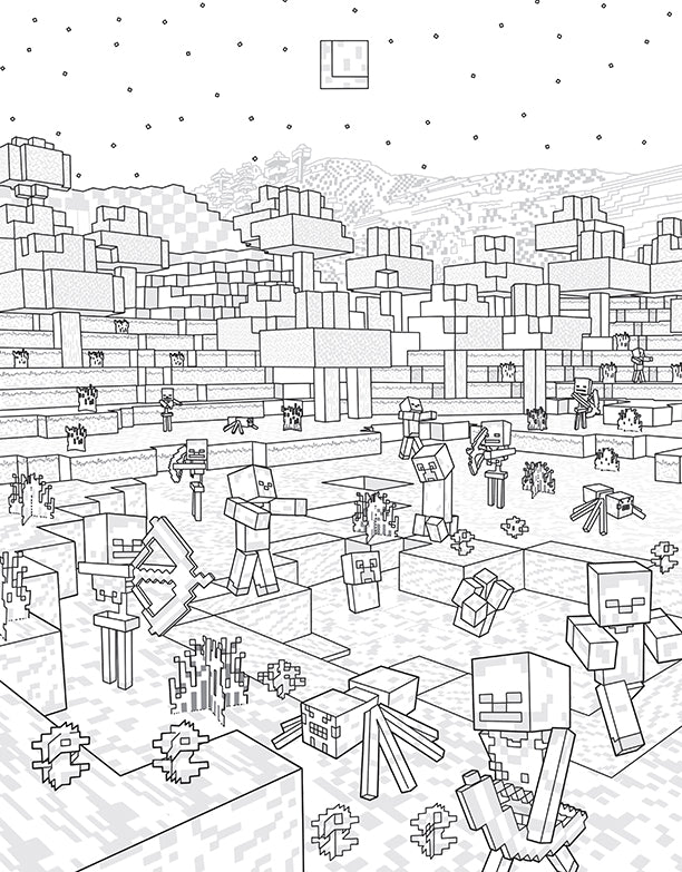 Minecraft Wida Colouring In Official Minecraft Colouring Book