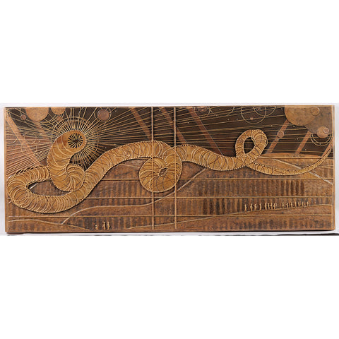 Dune Sandworm Stone Bas Relief