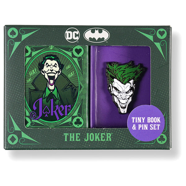 DC Comics: The Joker Tiny Book and Pin Set – Insight Editions