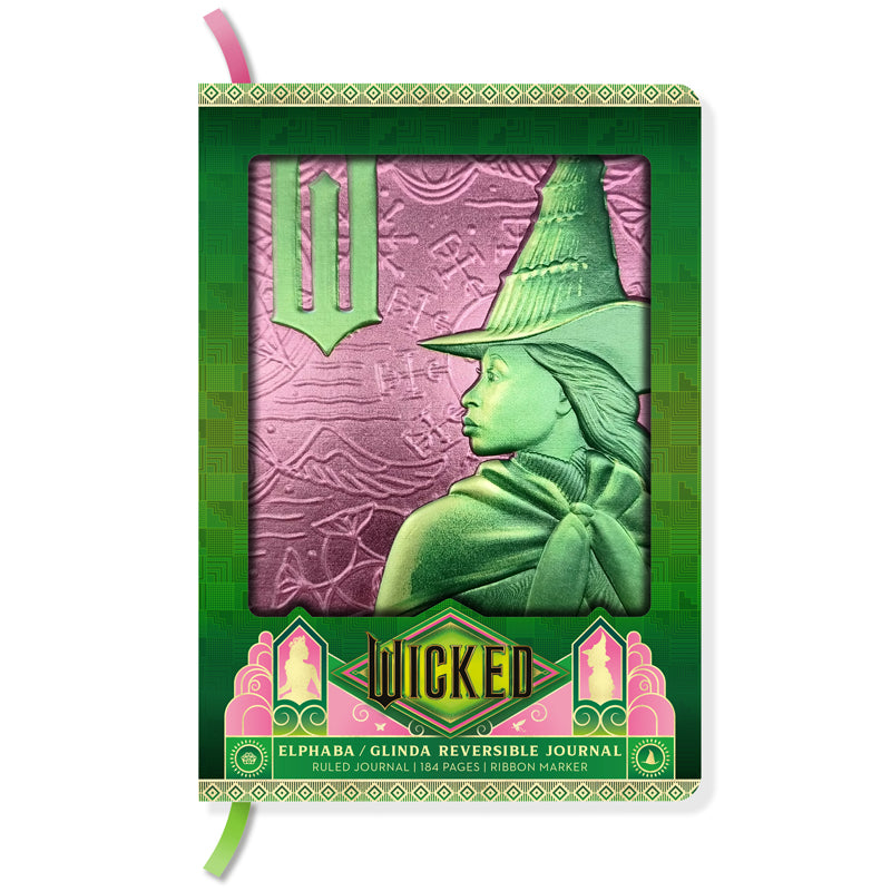 Wicked: Elphaba / Glinda Reversible Sculpted Journal