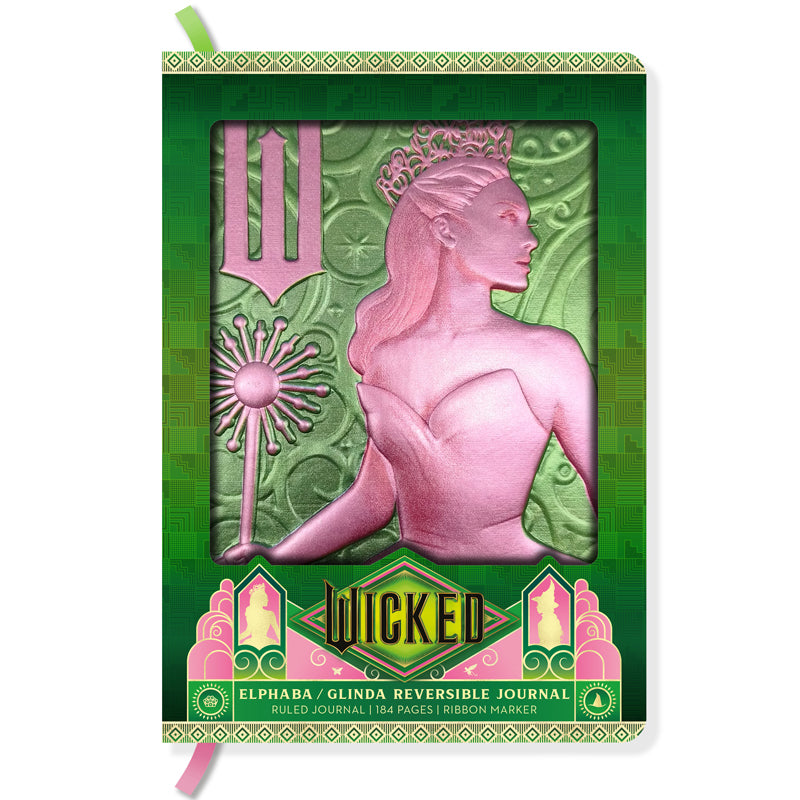 Wicked: Elphaba / Glinda Reversible Sculpted Journal