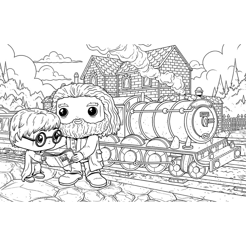 Funko Pop! Harry Potter and the Sorcerer's Stone: The Official Coloring Book