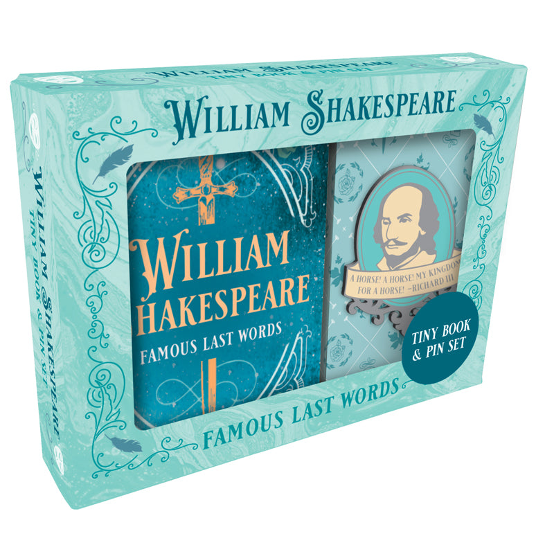 William Shakespeare Tiny Book and Pin Set