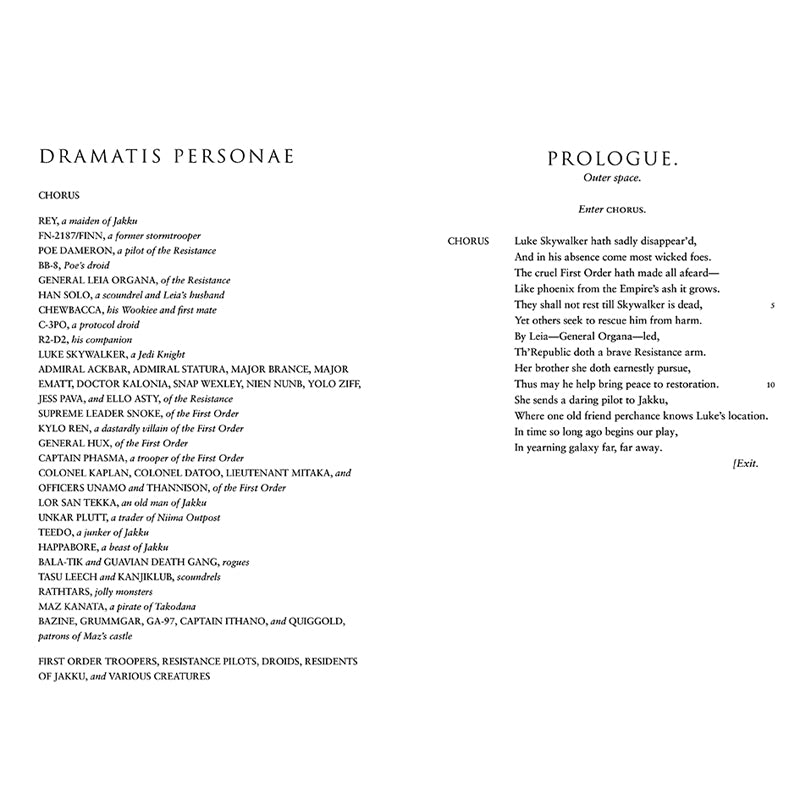 William Shakespeare's The Force Doth Awaken: Star Wars Part the Seventh