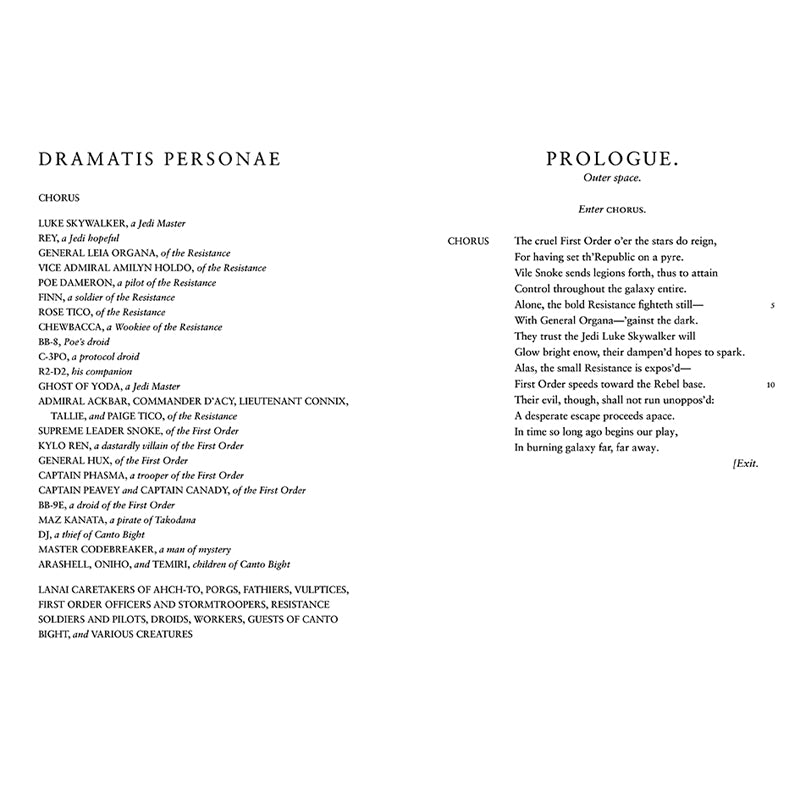 William Shakespeare's Jedi the Last: Star Wars Part the Eighth