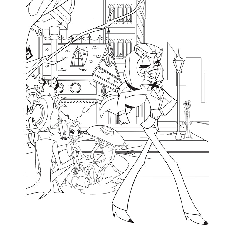 Hazbin Hotel: The Official Coloring Book