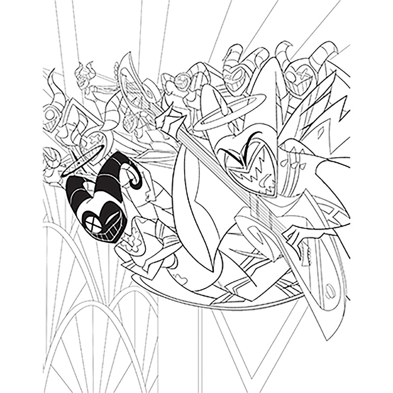 Hazbin Hotel: The Official Coloring Book