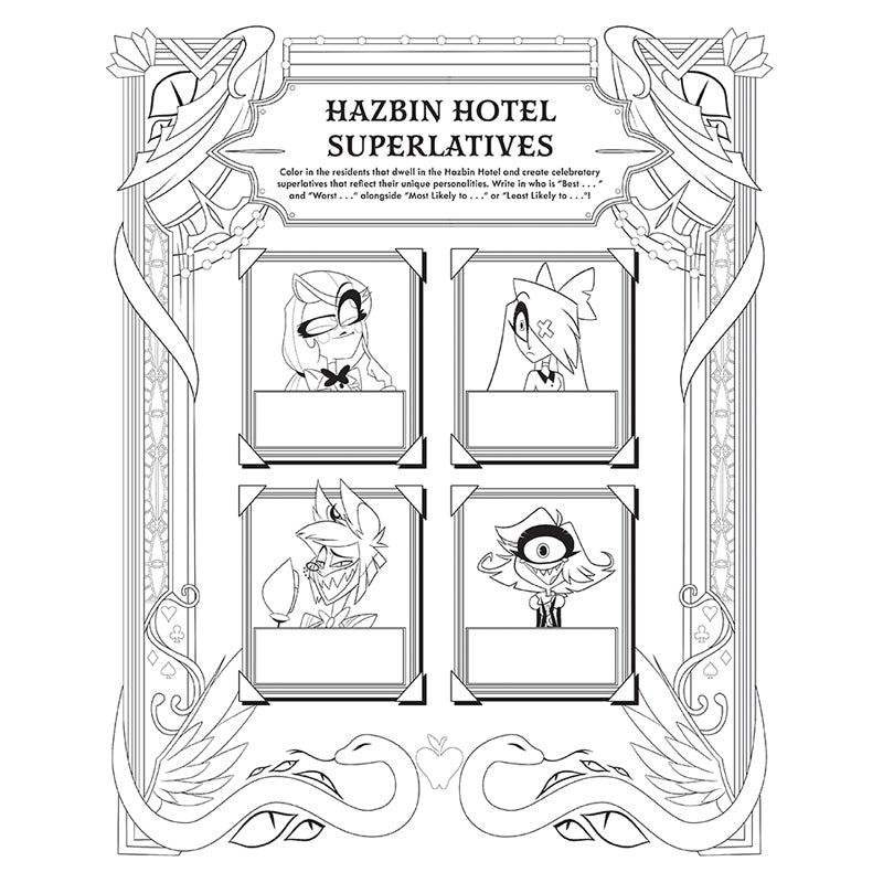 Hazbin Hotel: The Official Coloring Book