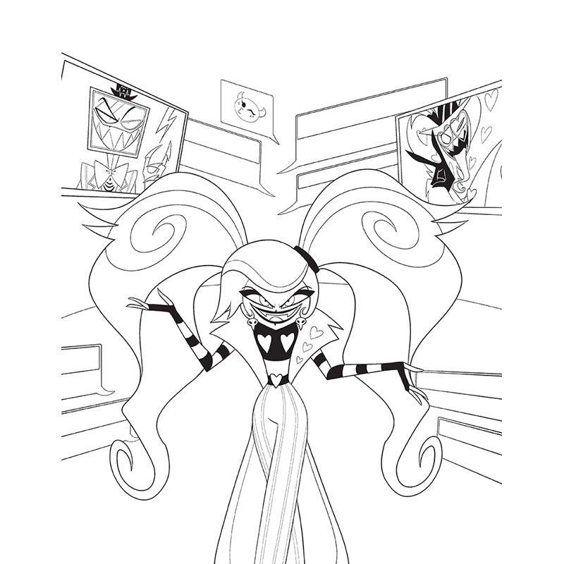 Hazbin Hotel: The Official Coloring Book