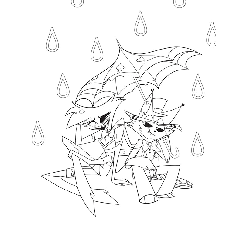 Hazbin Hotel: The Official Coloring Book