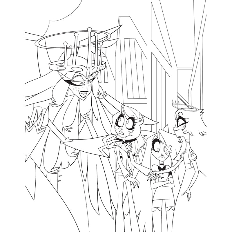 Hazbin Hotel: The Official Coloring Book