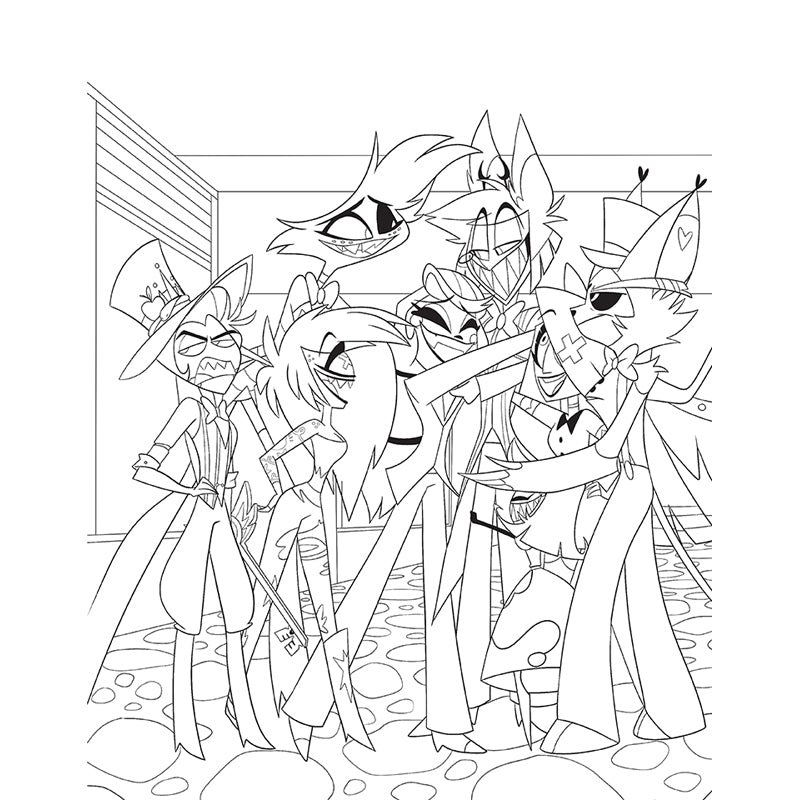 Hazbin Hotel: The Official Coloring Book