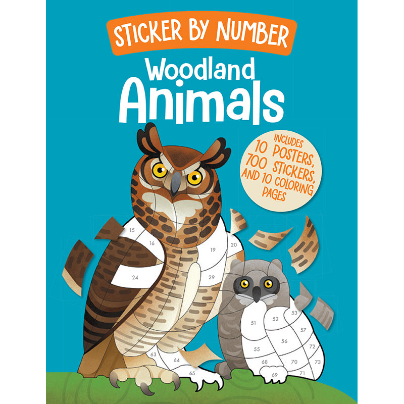 Sticker by Number: Woodland Animals