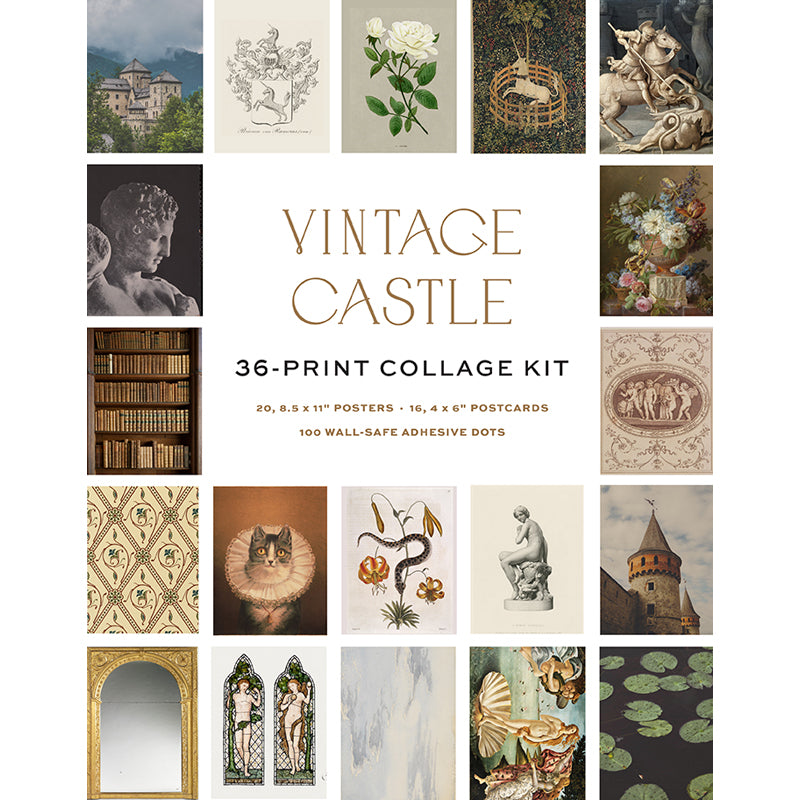 Vintage Castle Wall Collage Kit