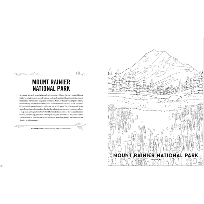 The Art of the National Parks Coloring Book Kit