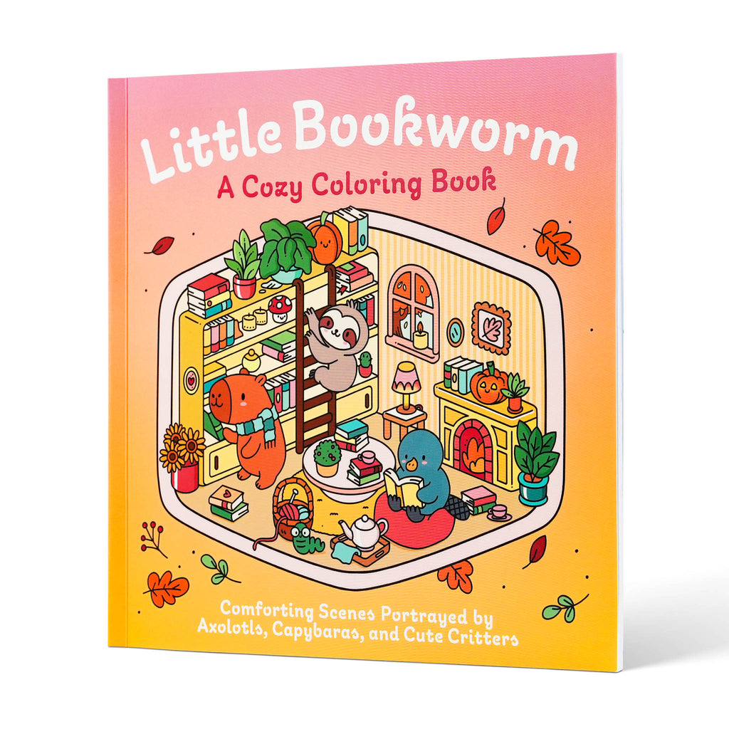 Little Bookworm: A Cozy Coloring Book