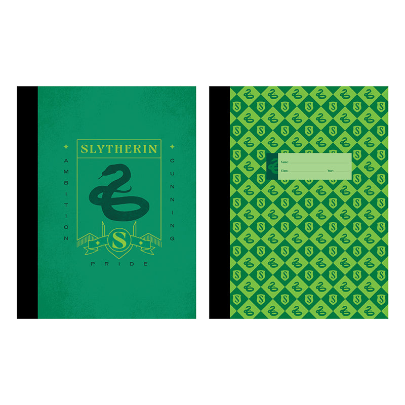 Harry Potter: Slytherin Composition Notebook Set (Set of 2)