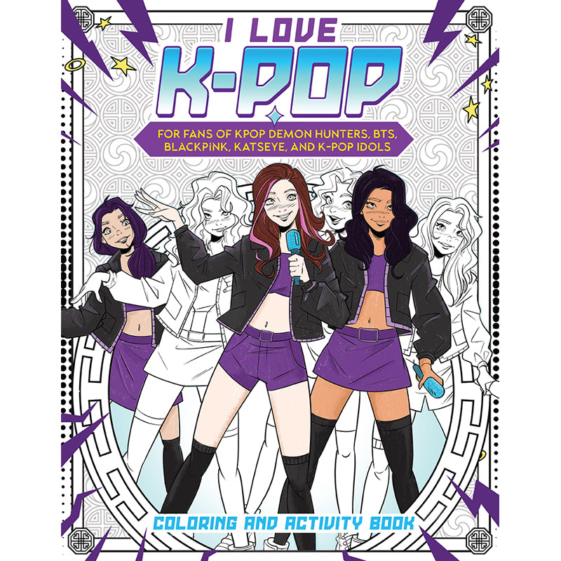 I Love K-pop Coloring and Activity Book