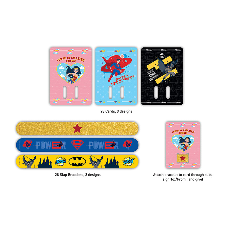 DC: Super Friends Slap Bracelet Valentines