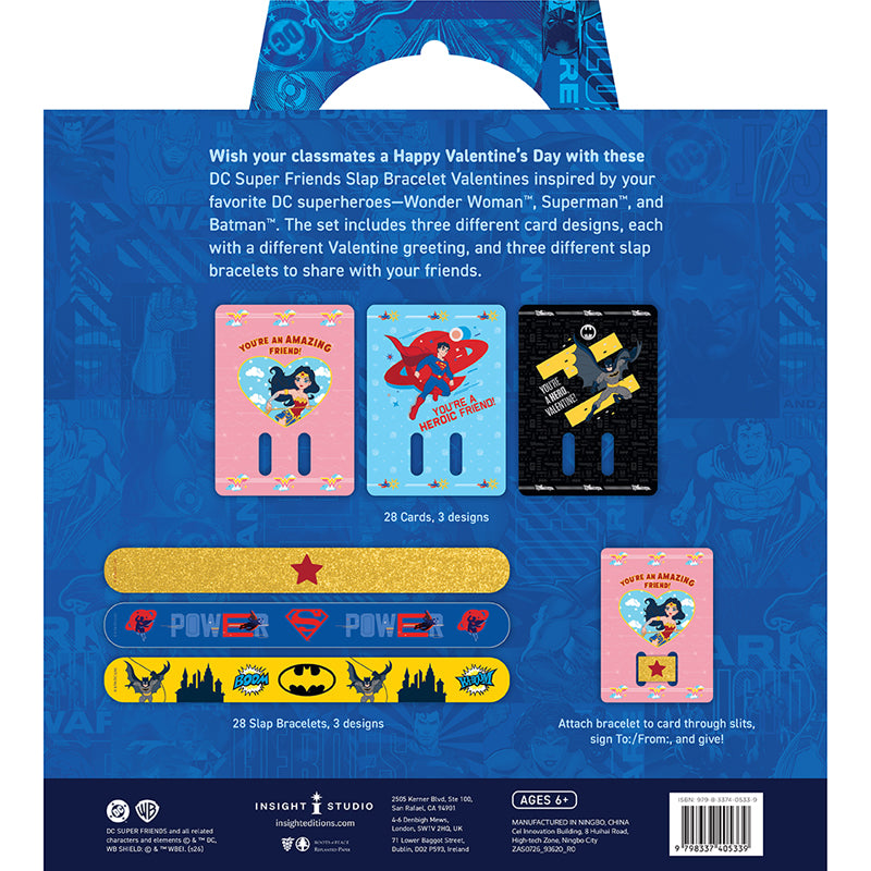 DC: Super Friends Slap Bracelet Valentines