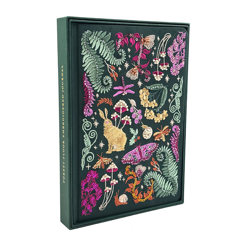 Forest Floor Embroidered Journal