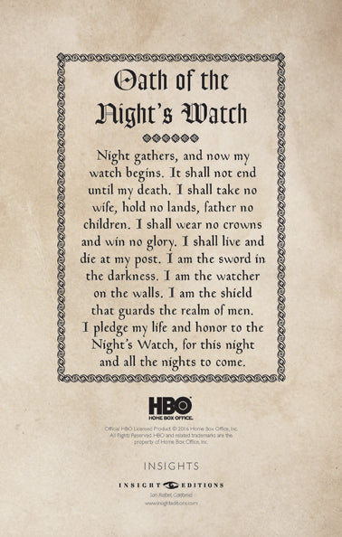 Game of Thrones: The Night's Watch Hardcover Ruled Journal