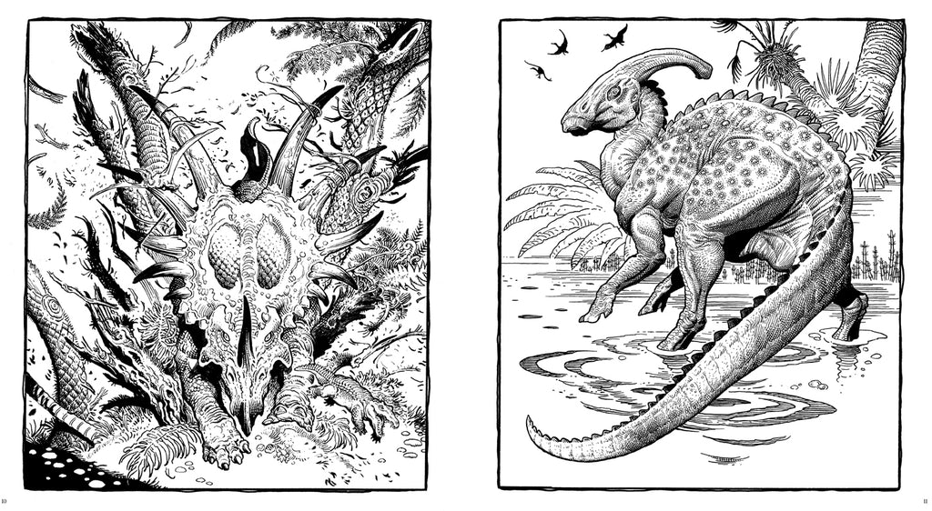 Dinosaurs: A Coloring Book by William Stout