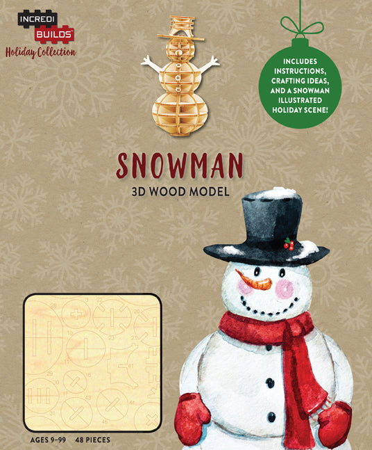 IncrediBuilds Holiday Collection Snowman Insight Editions