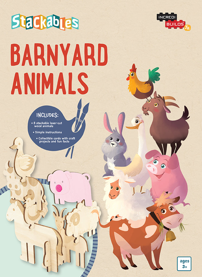 IncrediBuilds Jr.: Stackables: Barnyard Animals