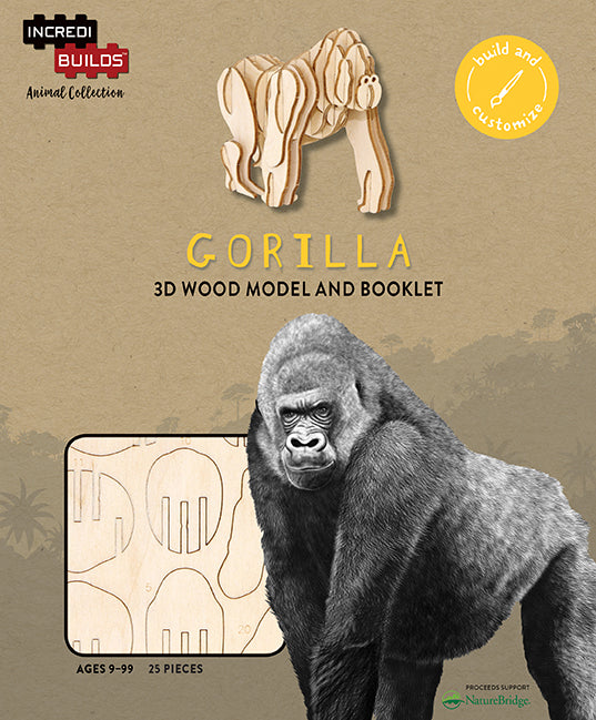 IncrediBuilds Animal Collection Gorilla Insight Editions