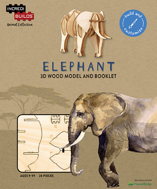 IncrediBuilds Animal Collection Elephant Insight Editions