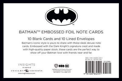 DC Comics: Batman Foil Note Cards (Set of 10) – Insight Editions