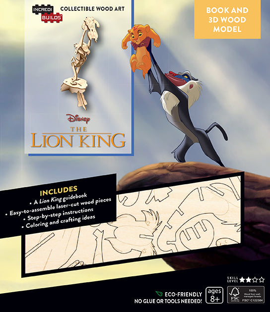 IncrediBuilds: Disney's The Lion King Book and 3D Wood Model