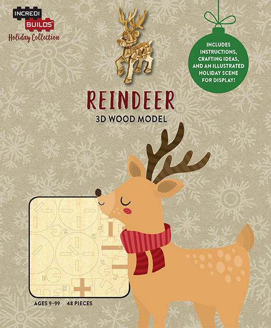 IncrediBuilds Holiday Collection Reindeer Insight Editions