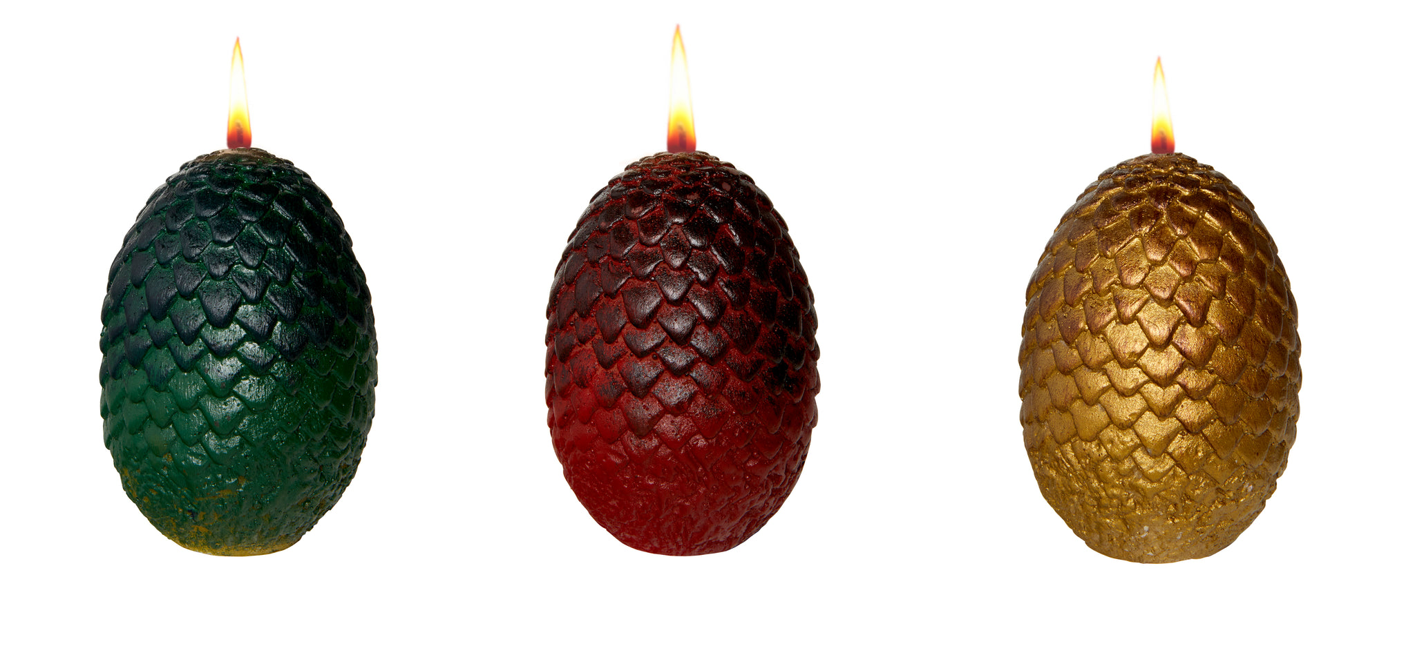 Game of Thrones Sculpted Dragon Egg Candles (Set of 3) Insight Editions