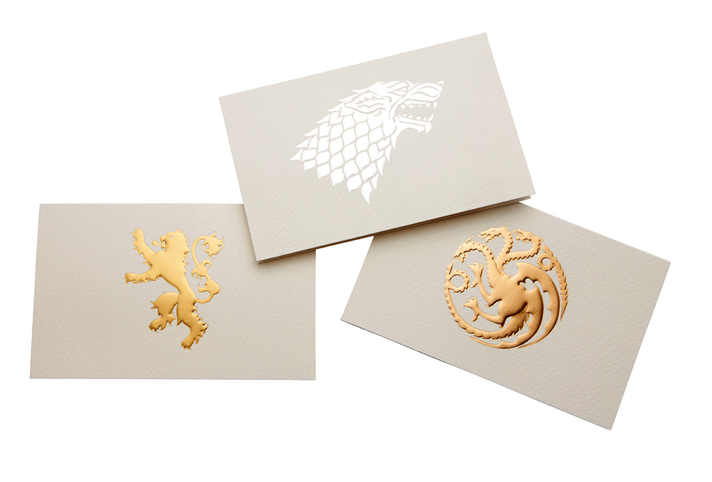 Game of Thrones: House Sigil Foil Note Cards