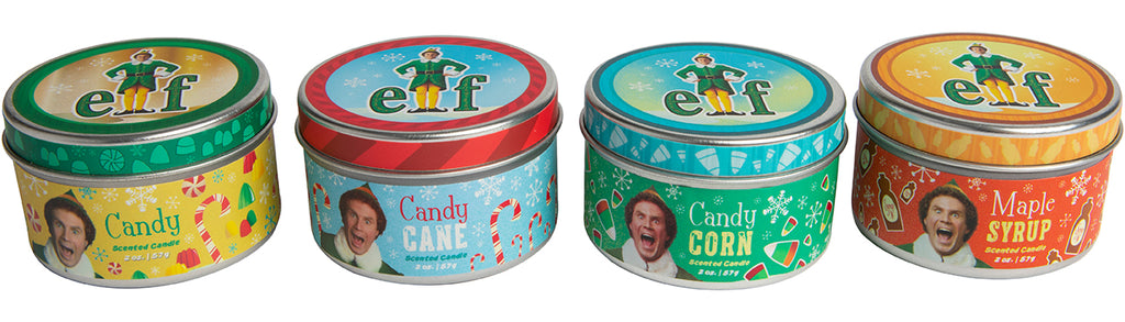 Elf Scented Tin Candle Set (Set of 4)